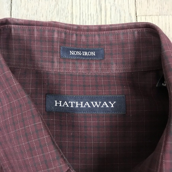 Vintage Hathaway Non-Iron Check Button Down Shirt - Picture 2 of 8